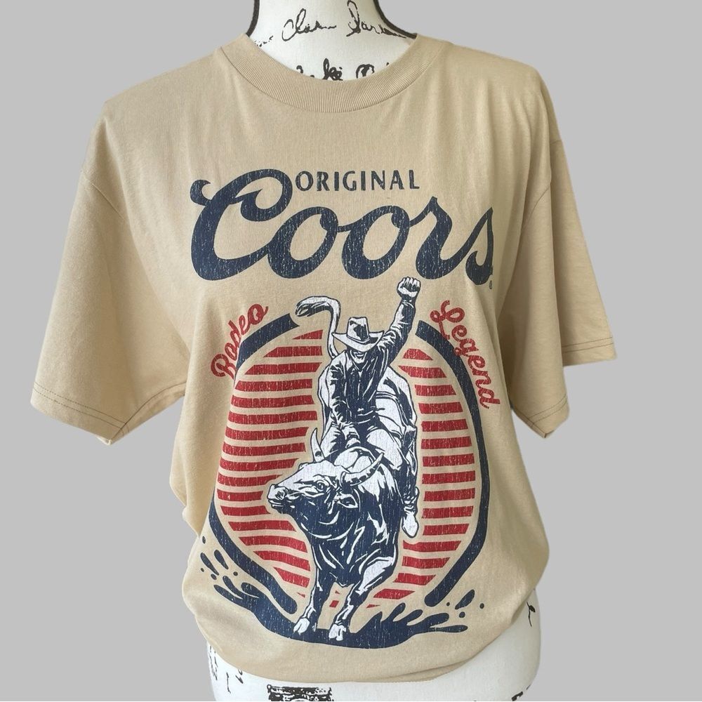 Coors Rodeo Legend Graphic T-Shirt Tee Luv NWT Cowboy Western Men’s Medium